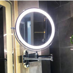 LumiReflex LED Rechargeable Wall-Mounted Magnifying Mirror
