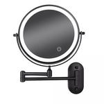 LumiReflex LED Rechargeable Wall-Mounted Magnifying Mirror