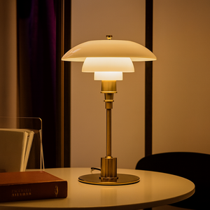 Lumierenordique – Scandinavian Glass Shade Table Lamp
