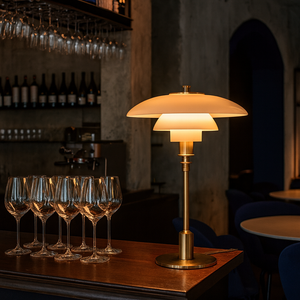 Lumierenordique – Scandinavian Glass Shade Table Lamp