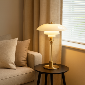 Lumierenordique – Scandinavian Glass Shade Table Lamp